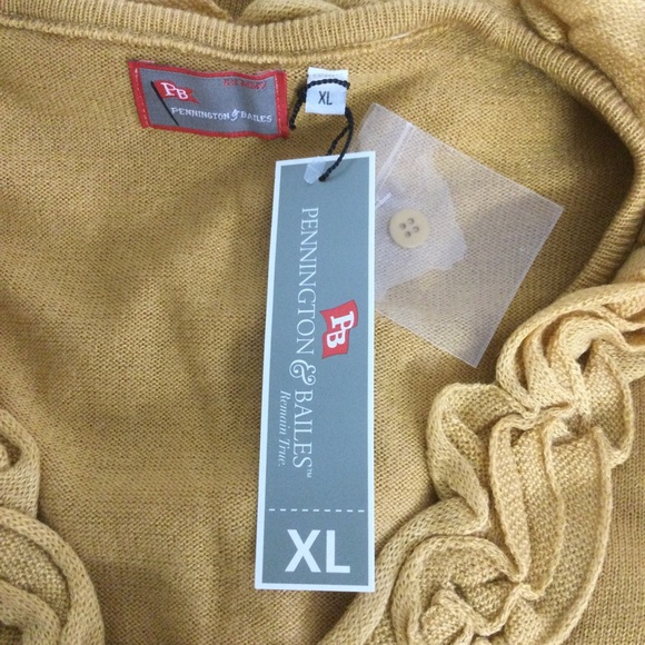 Pennington Bailes Cardigan Long Sleeve One Button Knit Acrylic Size XL - Picture 8 of 10